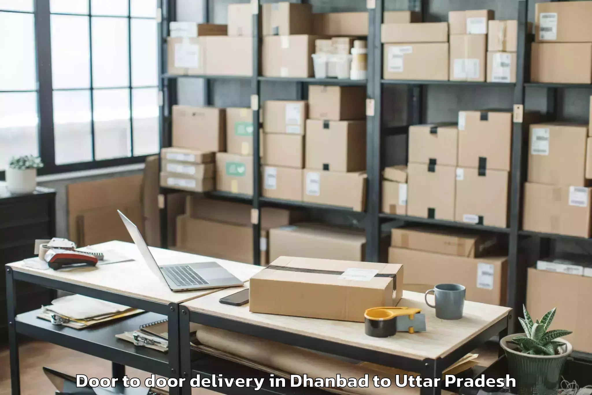 Dhanbad to Maudaha Door To Door Delivery Booking